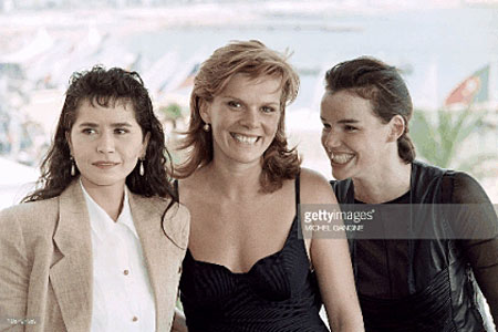 With Laure Duthilleul and Claire Nebout after the press screaning of Au pays des Juliets in Cannes
