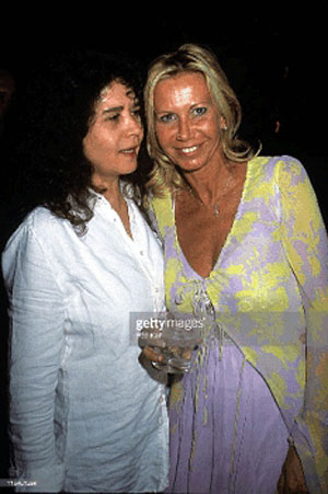 With her stepsister Fiona G&eacute;lin, at Fiona&rsquo;s birthdayparty